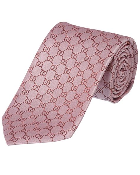 pink Gucci gg tie